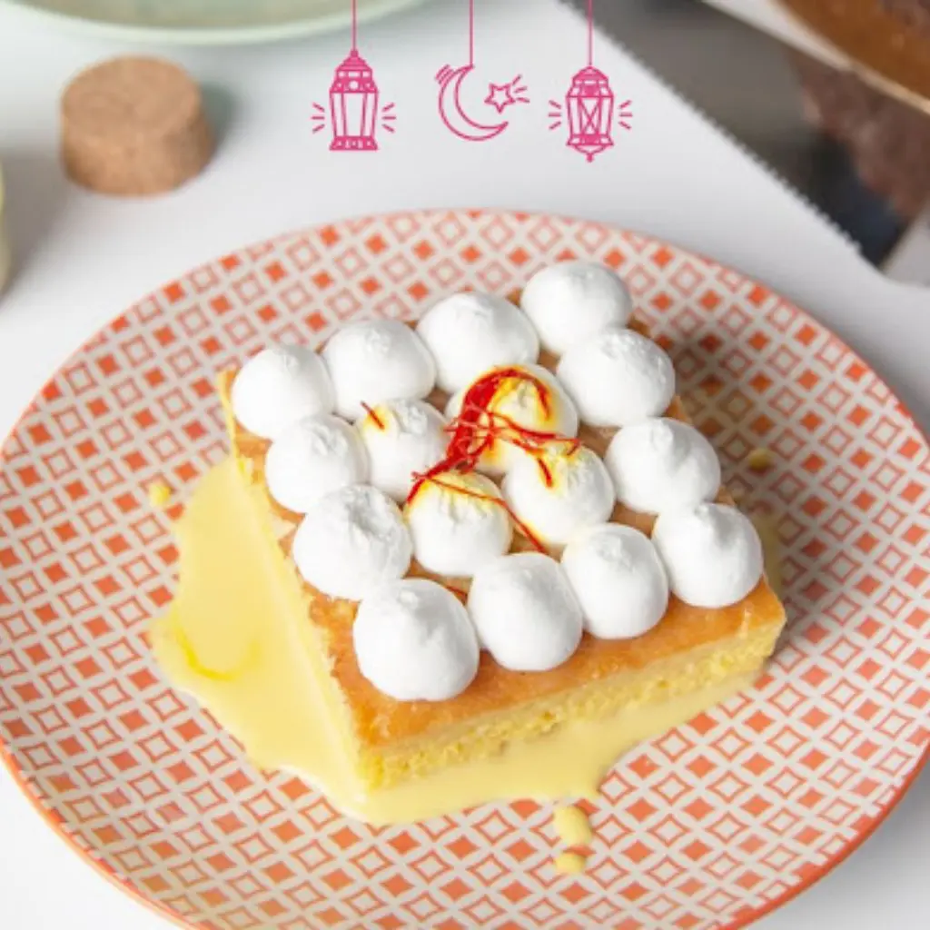 Milk Cake Saffron